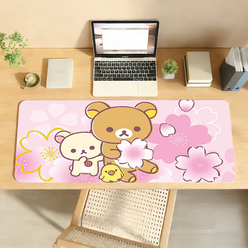Laptop Accessories For Protection - R-Rilakkuma Bear Mouse Pad Non-slip Locking