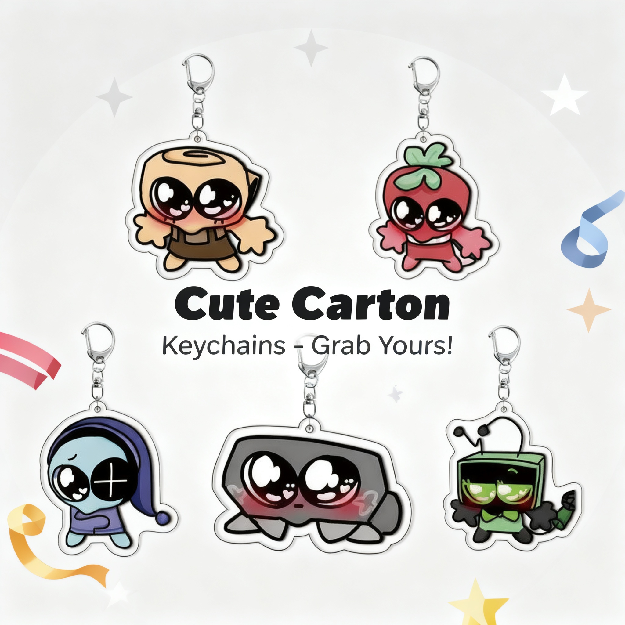 Laptop Accessories World - Dandys World Plush Scraps Acrylic Keychain