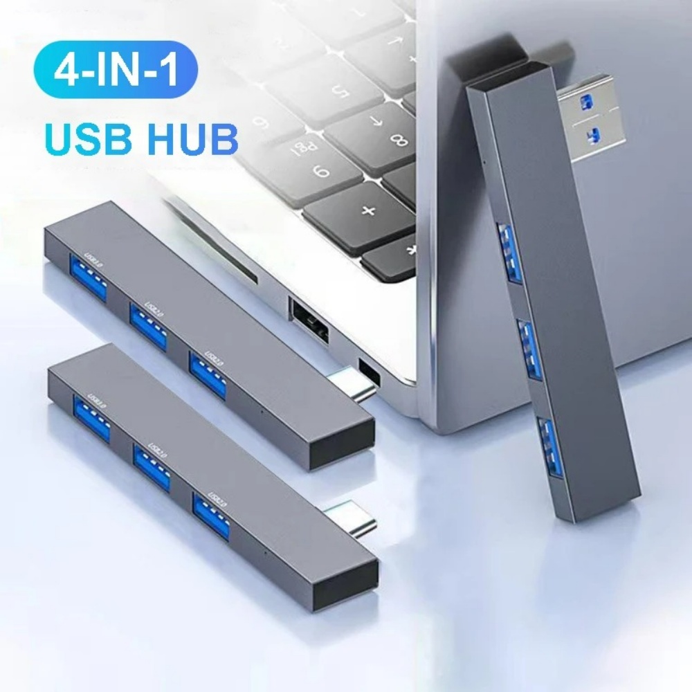 Laptop Accessories Macbook - 4 in 1 USB 3.0 Hub