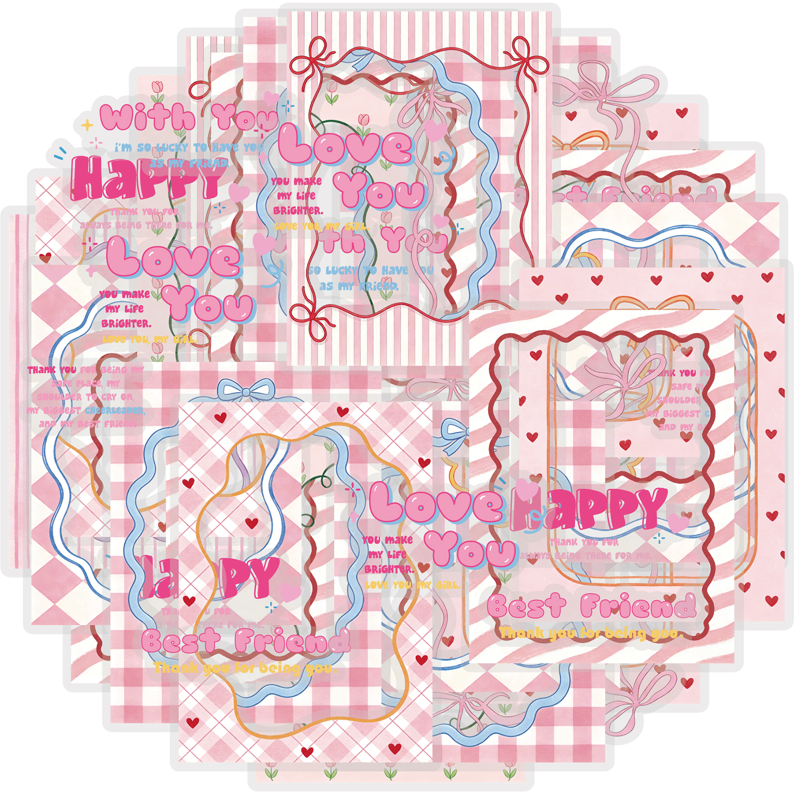 Laptop Accessories Kids - Etori Life Pink-Toned Sweet Border Journal