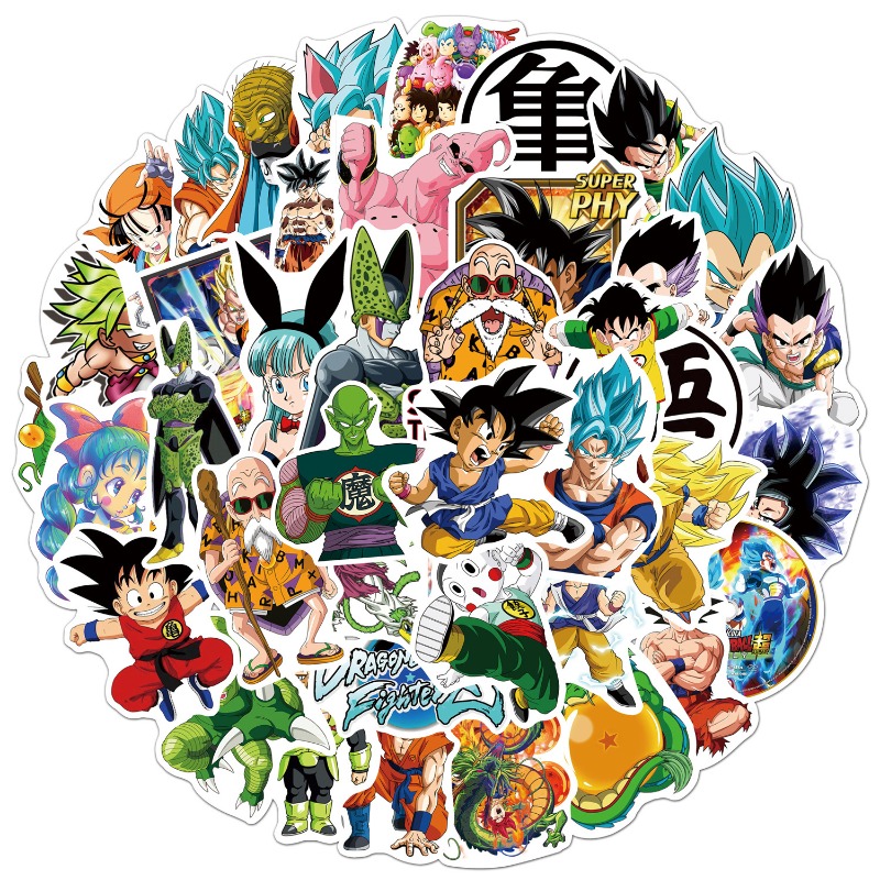 Laptop Accessories & Repair Jagtap Dairy Pimple Nilakh Pimpri Chinchwad Maharashtra - 50pcs New Anime Dragon Ball Stickers