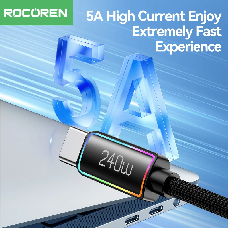Laptop Accessories Rgb - Rocoren 240W PD 3.1 USB Type