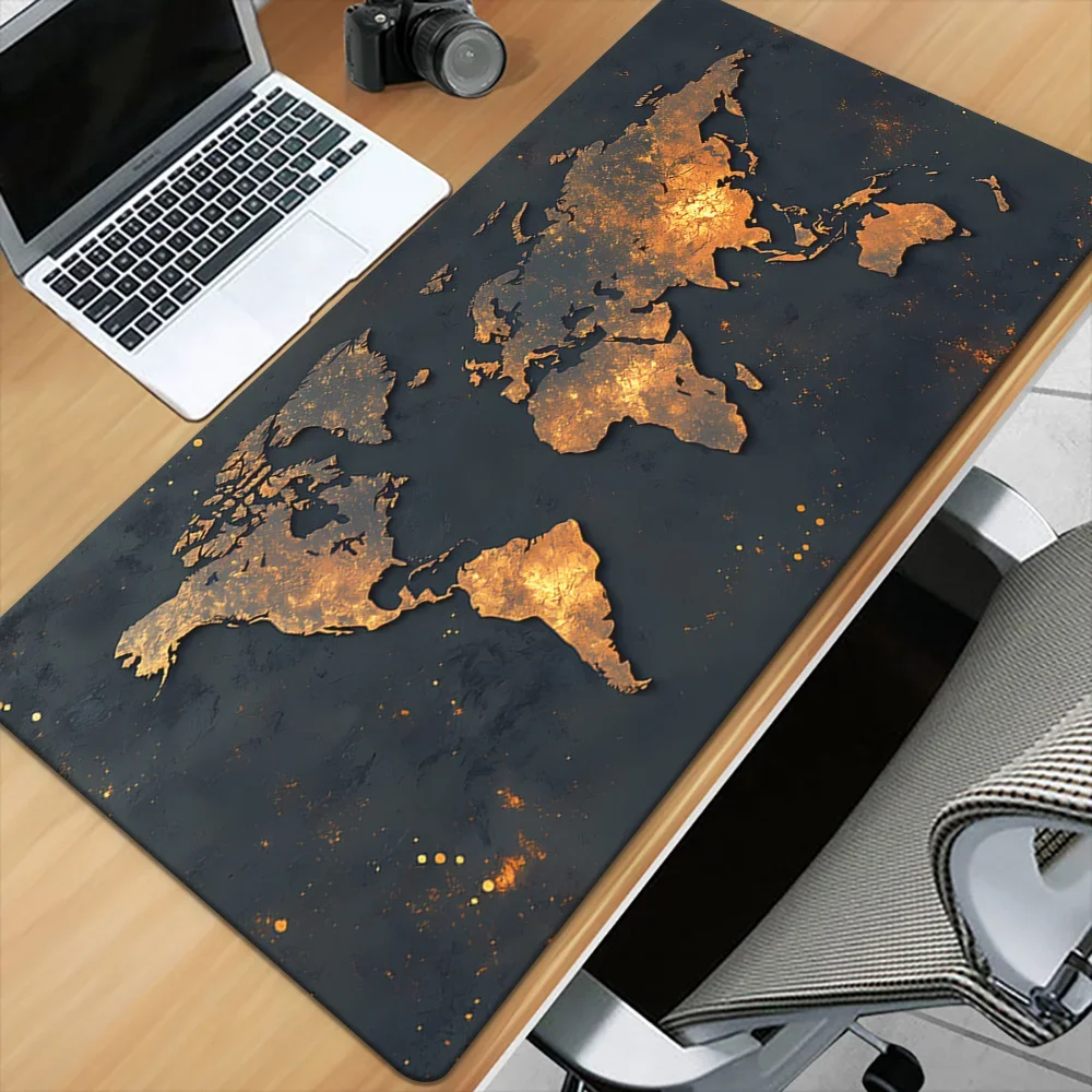 Laptop Accessories World - World Map Mouse Pad Large Gaming