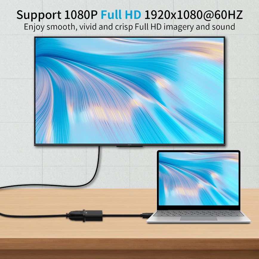1080P USB 3.0 to VGA Video Dis – обзор и цена Monitor Portable Usb