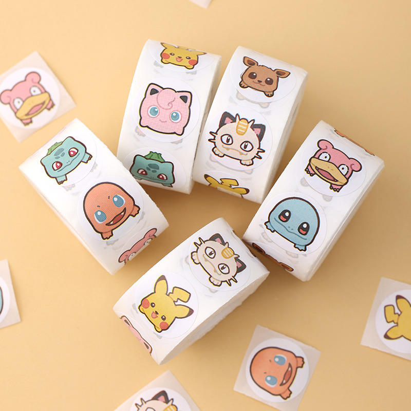 500pcs Roll Cartoon Pokemon St – обзор и цена Laptop Accessories Kids
