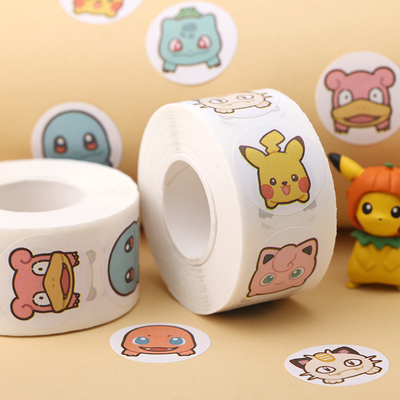 500pcs Roll Cartoon Pokemon St – обзор и цена Laptop Accessories Kids