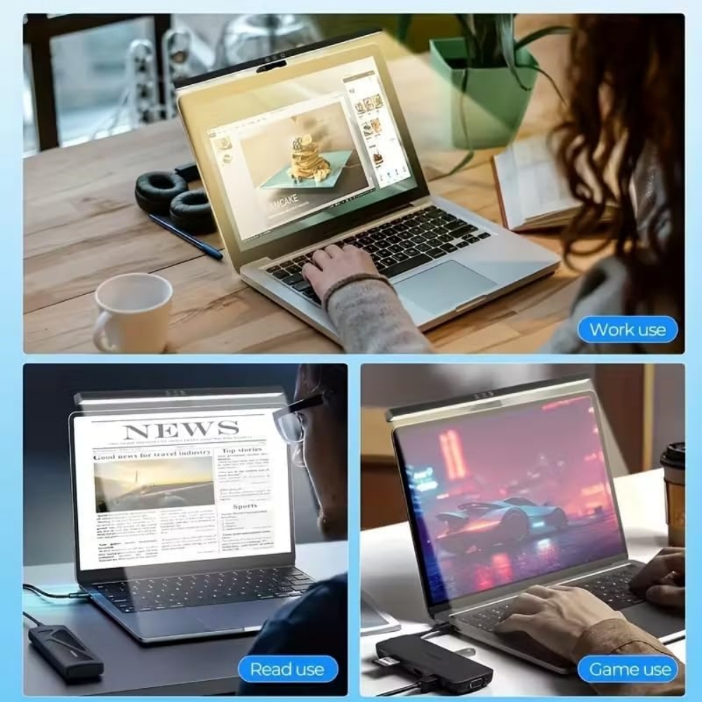 LED Screen Light Bar Computer  – обзор и цена Monitor Portable Usb