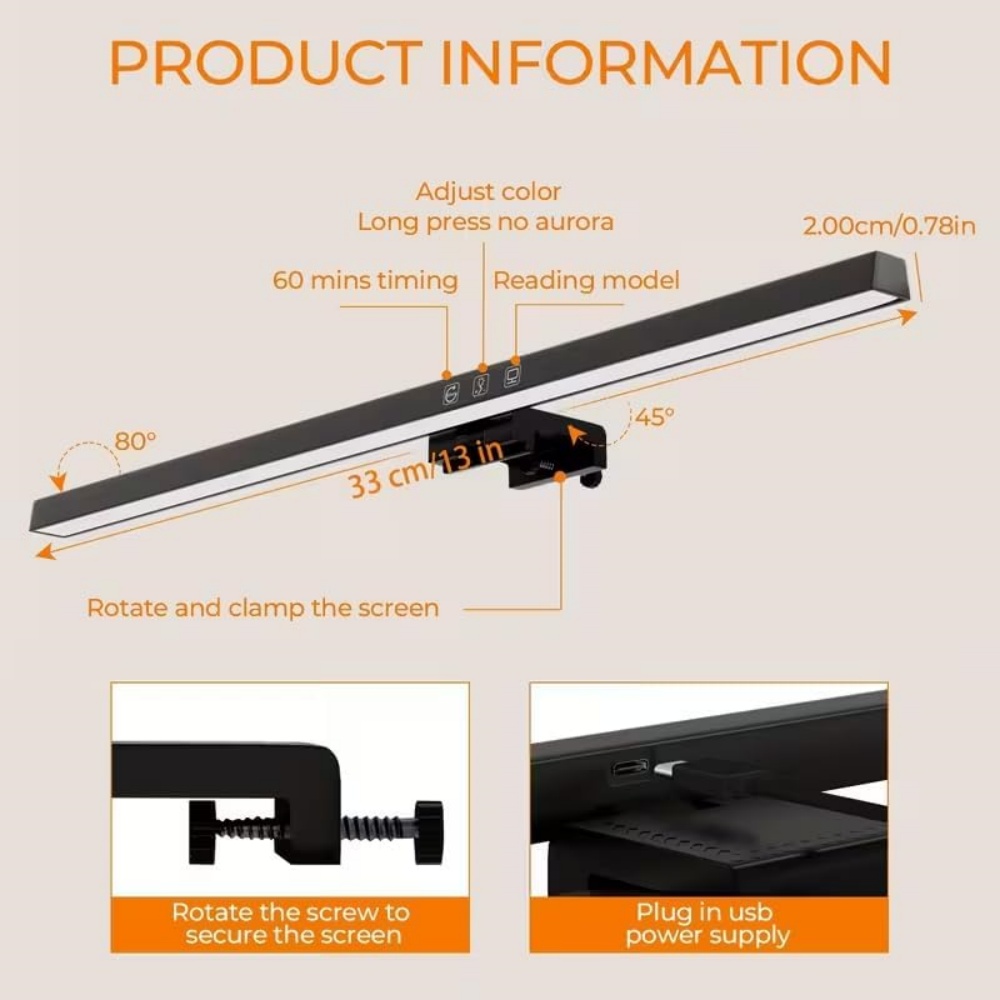 LED Screen Light Bar Computer  – обзор и цена Monitor Portable Usb