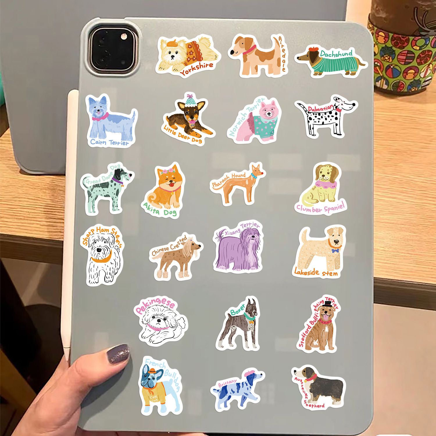 100PCS Cute Dog Graffiti Stick – обзор и цена Laptop Accessories Kids