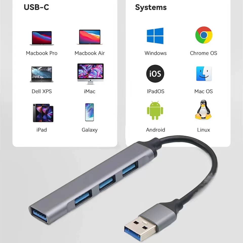 4-Port Multi-Splitter USB Hub  – обзор и цена Laptop Accessories Macbook