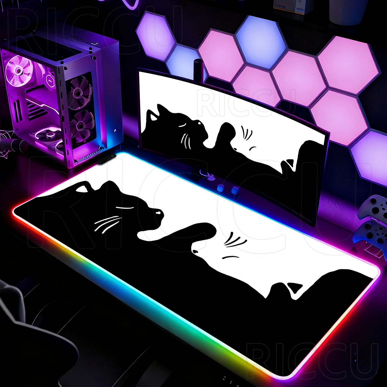 RGB HD Black and White Cat Cut – обзор и цена Laptop Accessories Rgb