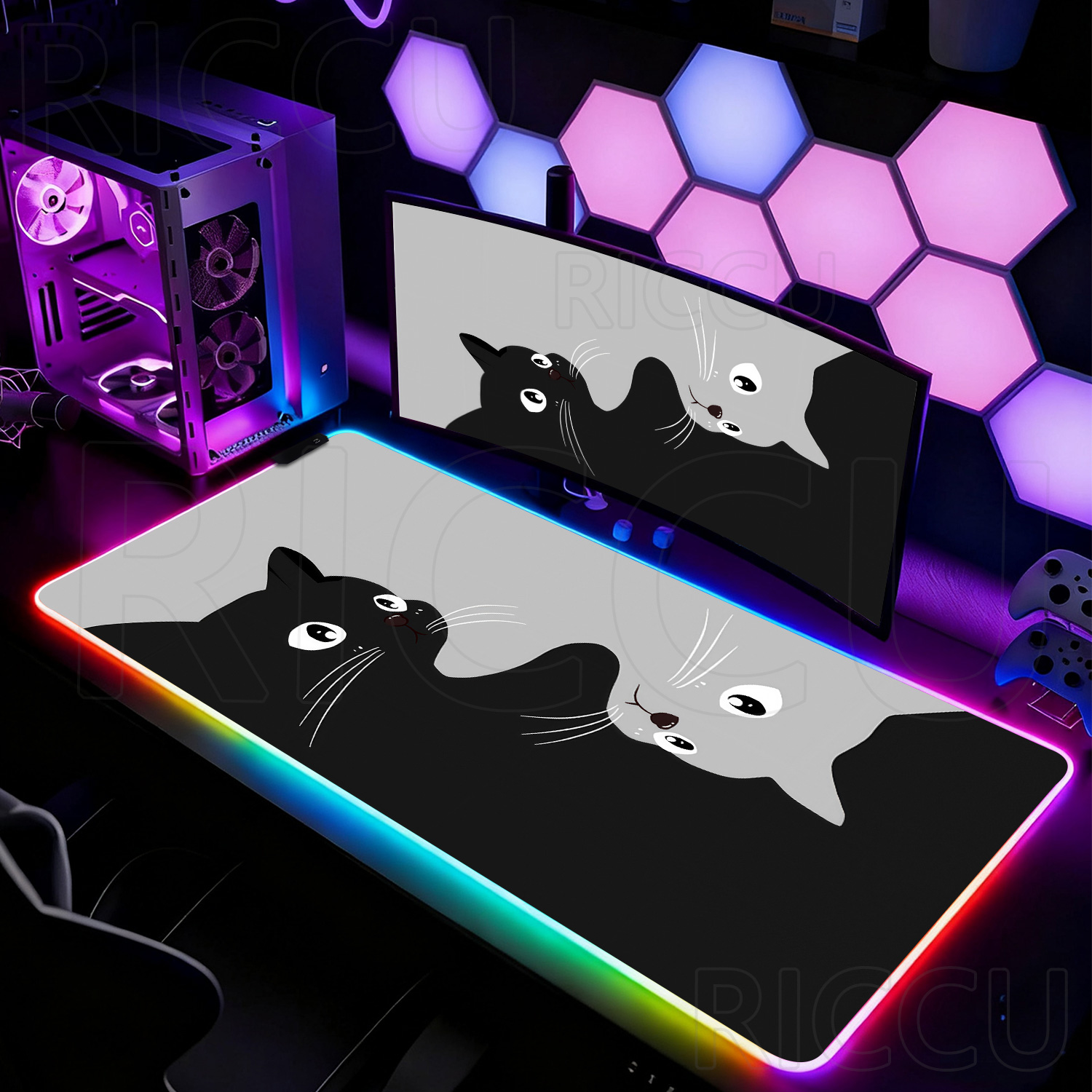 RGB HD Black and White Cat Cut – обзор и цена Laptop Accessories Rgb