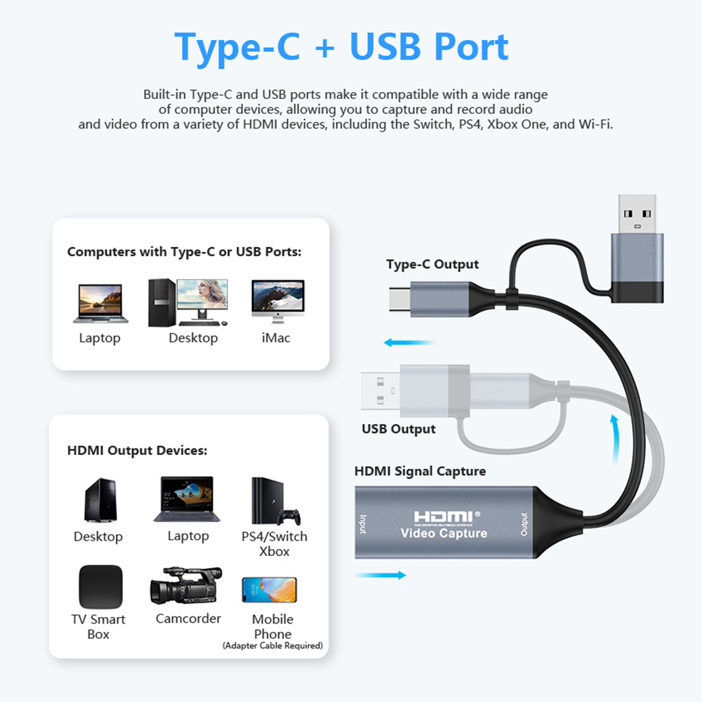 4K 2 in 1 USB 2.0 Video Captur – обзор и цена Monitor Portable Usb