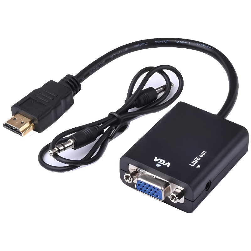 HDMI-compatible to VGA With Au – обзор и цена Hdmi Vga Adapter