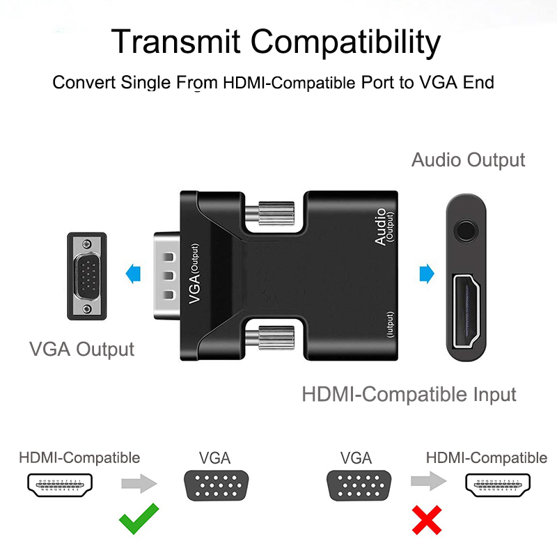 HDMI-compatible to VGA Adapter – обзор и цена Hdmi Vga Adapter