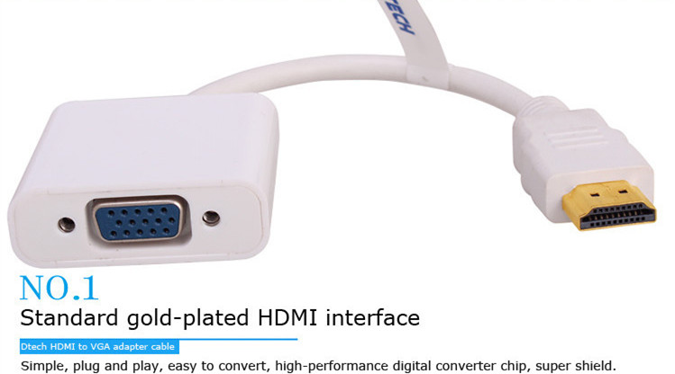 3PCS DTECH Factory Direct Sale – обзор и цена Hdmi Vga Adapter