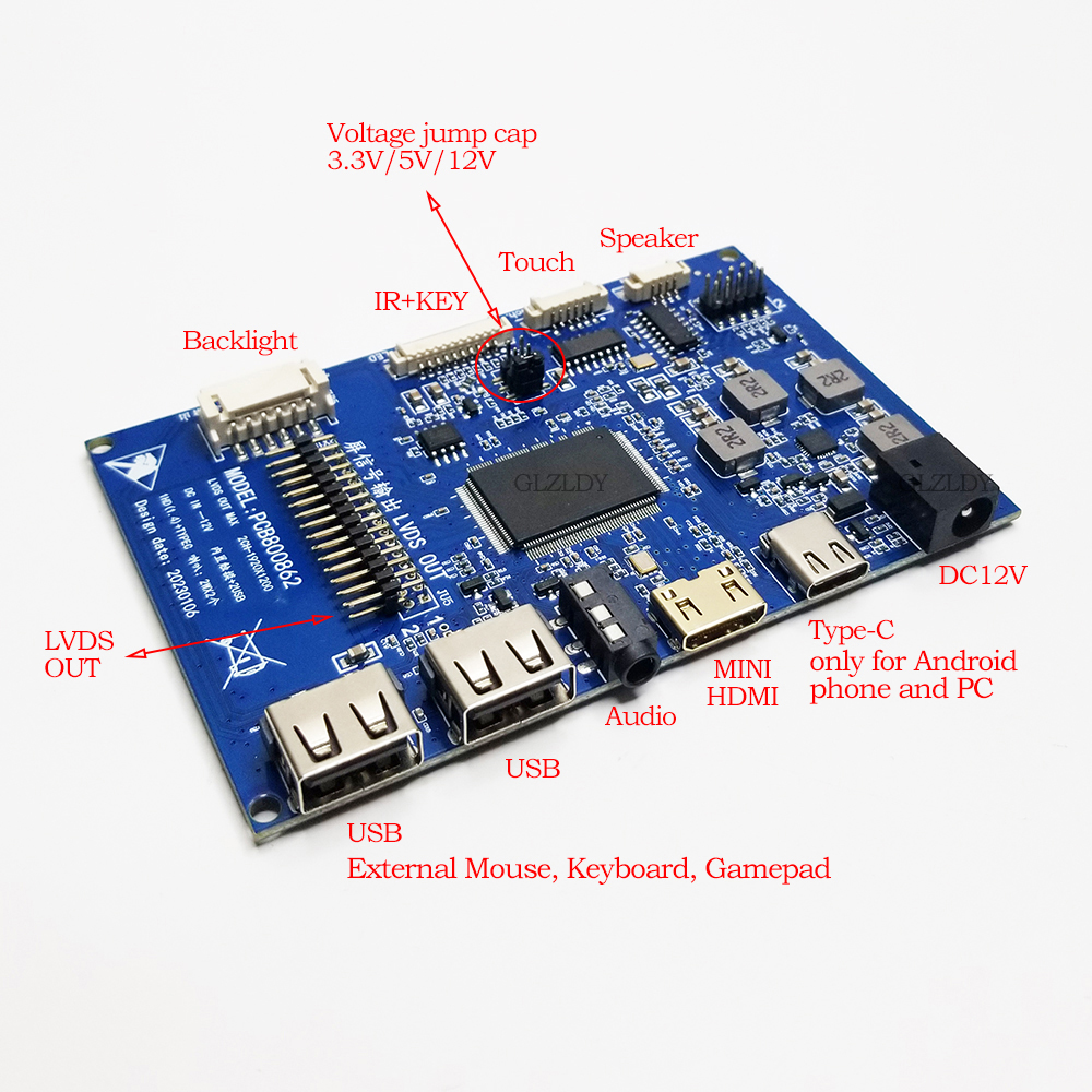 40 pin LVDS LCD monitor portab – обзор и цена Monitor Portable Usb