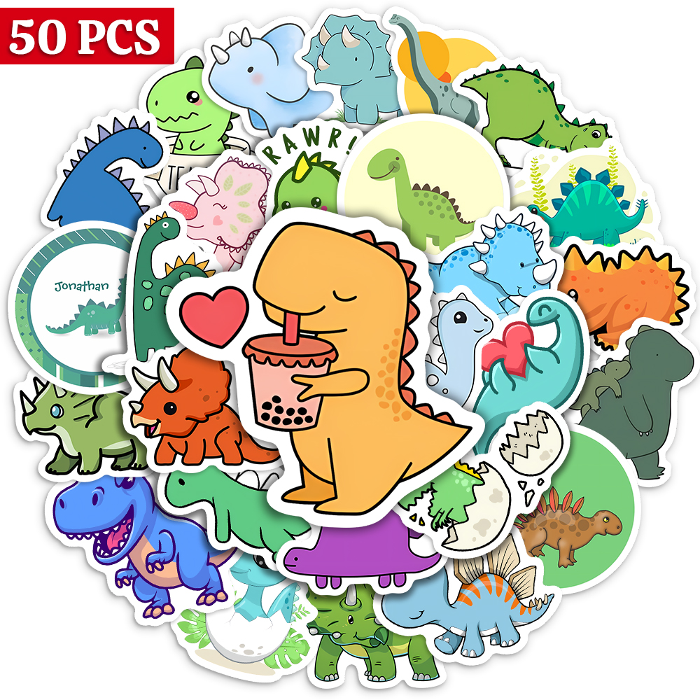 Cute Lovely dinosaur Stickers  – обзор и цена Laptop Accessories Kids
