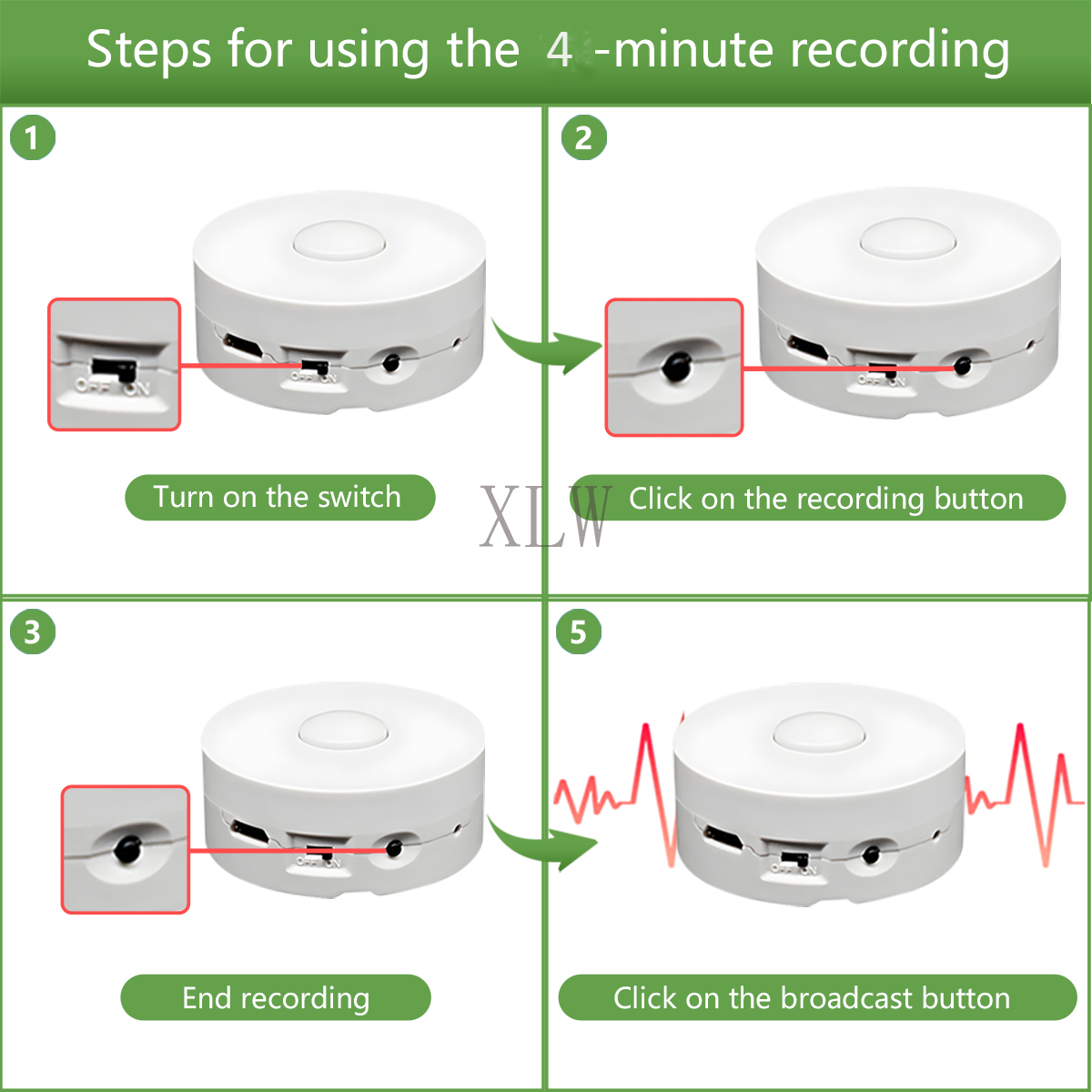 4M Voice Recording Button for  – обзор и цена Monitor Portable Usb