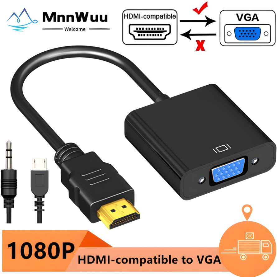 1080P HDMI-compatible to VGA A – обзор и цена Hdmi Vga Adapter