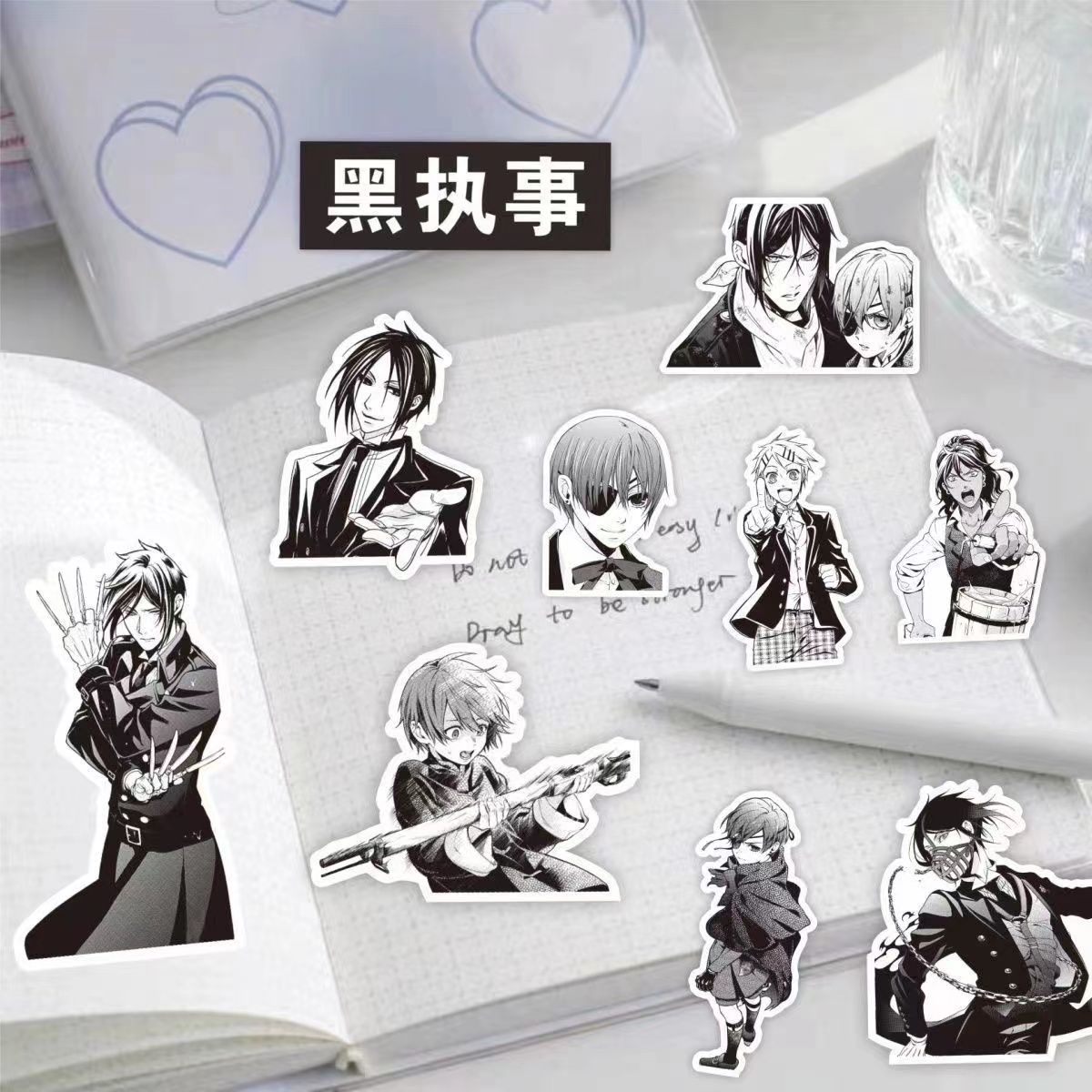 60PCS Anime Black Butler Baldr – обзор и цена Laptop Accessories Wallpaper