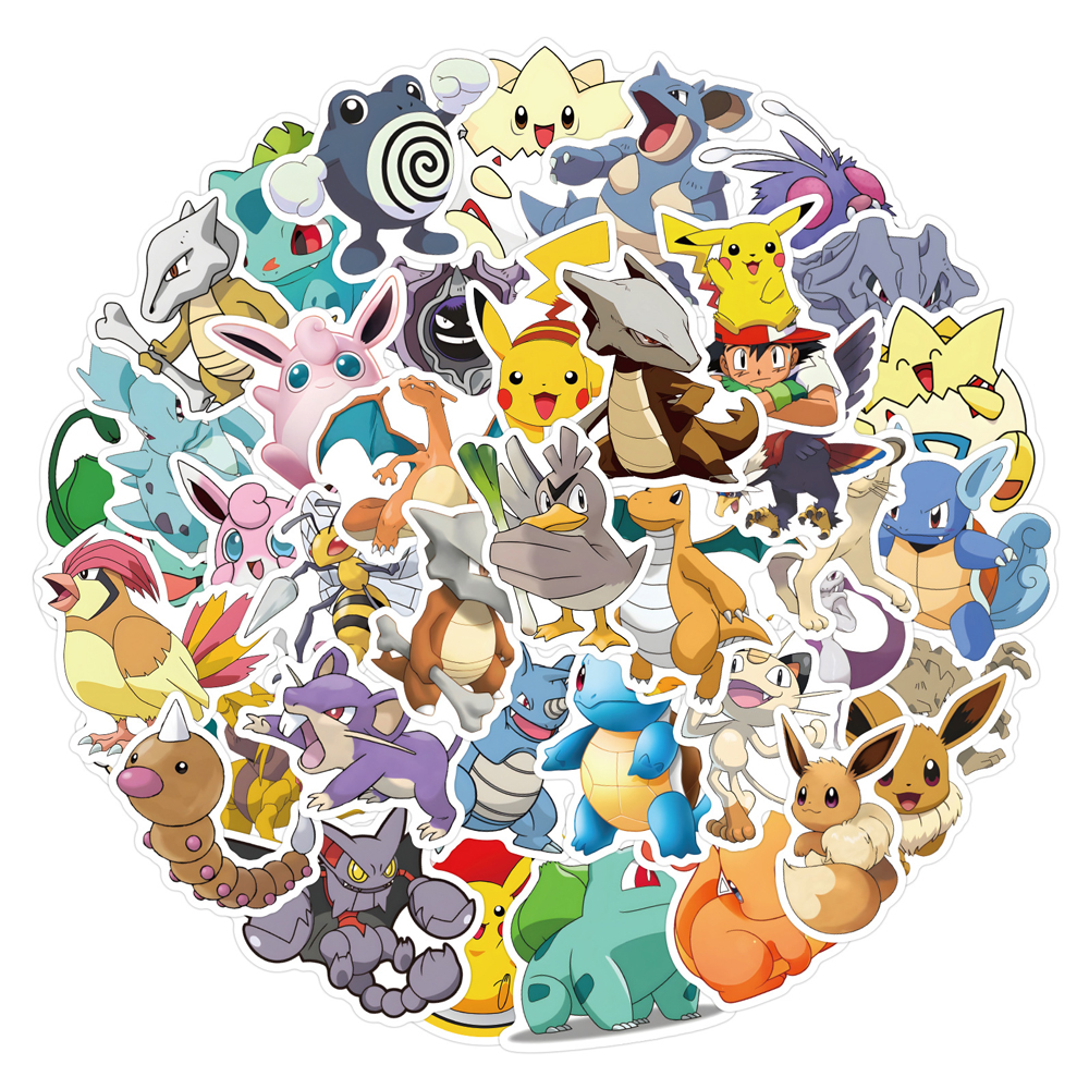 50/60pcs Cute Cartoon Anime Po – обзор и цена Laptop Accessories Kids
