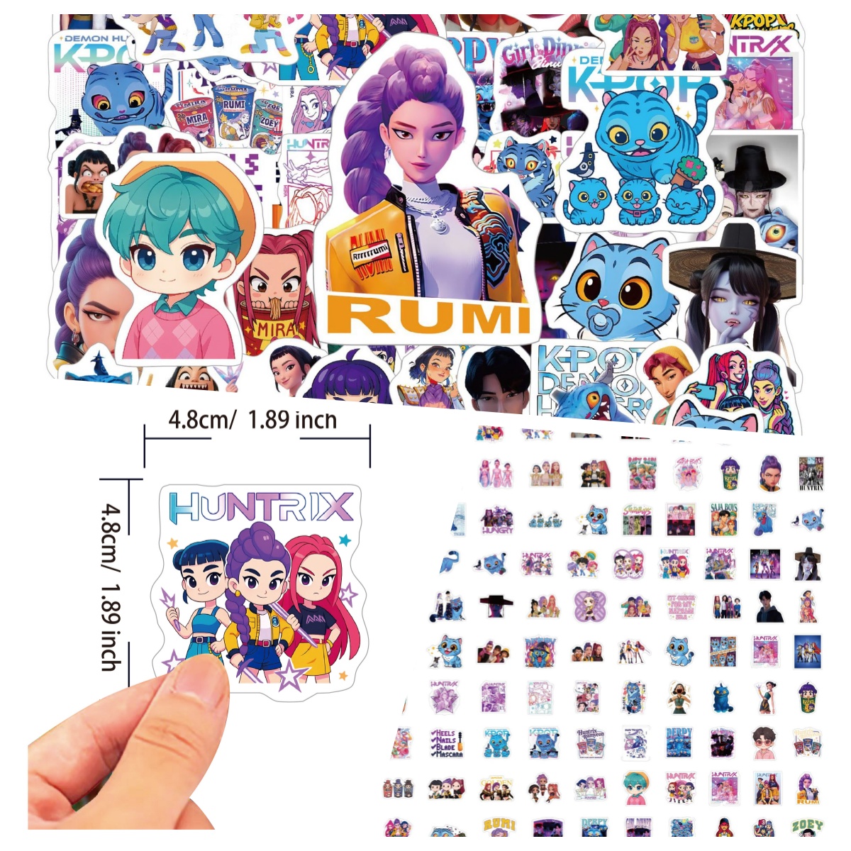 100 cartoon anime stickers are – обзор и цена Laptop Office Accessories