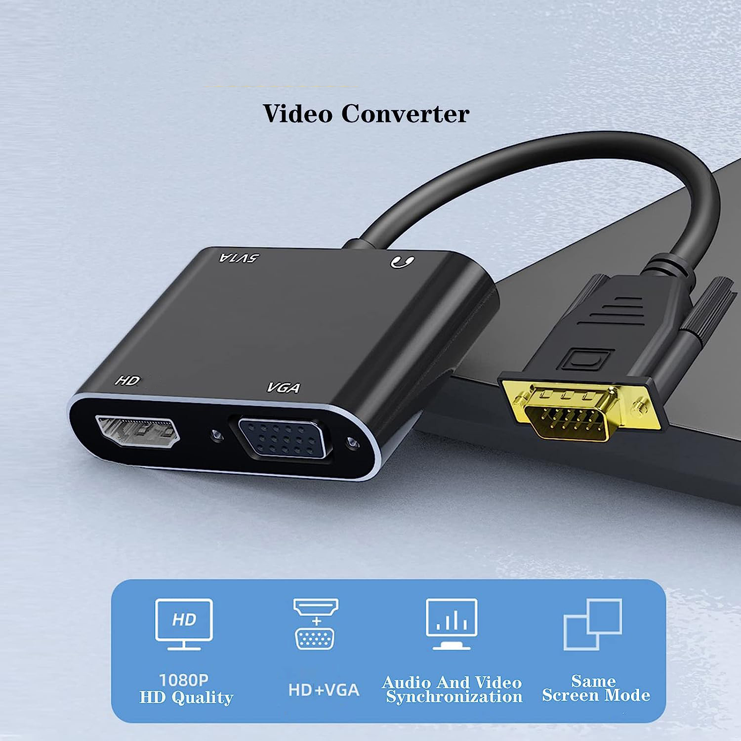 VGA(Host) to VGA/HDMI-compatib – обзор и цена Hdmi Vga Adapter